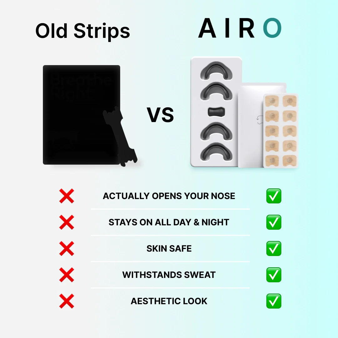 AiroMag™ Magnetic Nasal Strip – Advanced Airflow & Sleep Enhancer